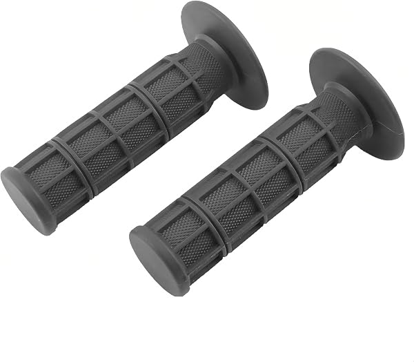 Professional Waffle Grip Motorcycle Handlebar Grips - Anti Vibration, Waterproof, Non Slip - Universal 7/8" Fit for Harley, Yamaha, Honda, Dirt & Street Bike,Vibrant Colors - 1
