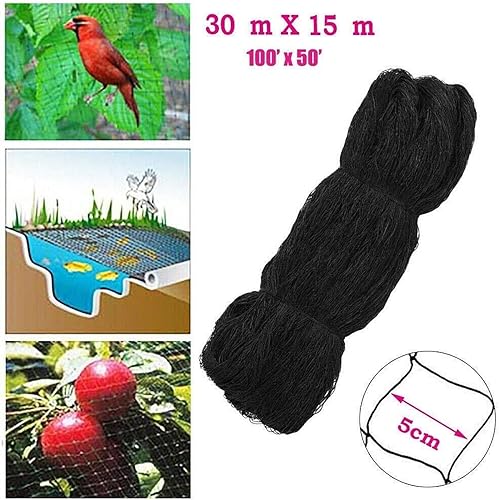 Miniatura 7 de PUCHEN Red de jardín de 50 x 100 pies para jardín, red de pájaros resistente con tamaño de malla cuadrada para gallinero, valla de ciervos para aves