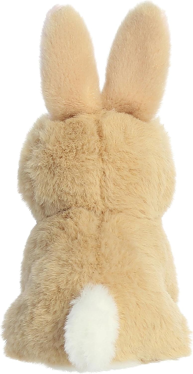 Aurora® Responsibly Made Eco Nation™ Mini Tan Bunny Stuffed Animal - Ideal for Playtime Adventures - Perfect for Birthdays or Just Because - Brown 4 Inches