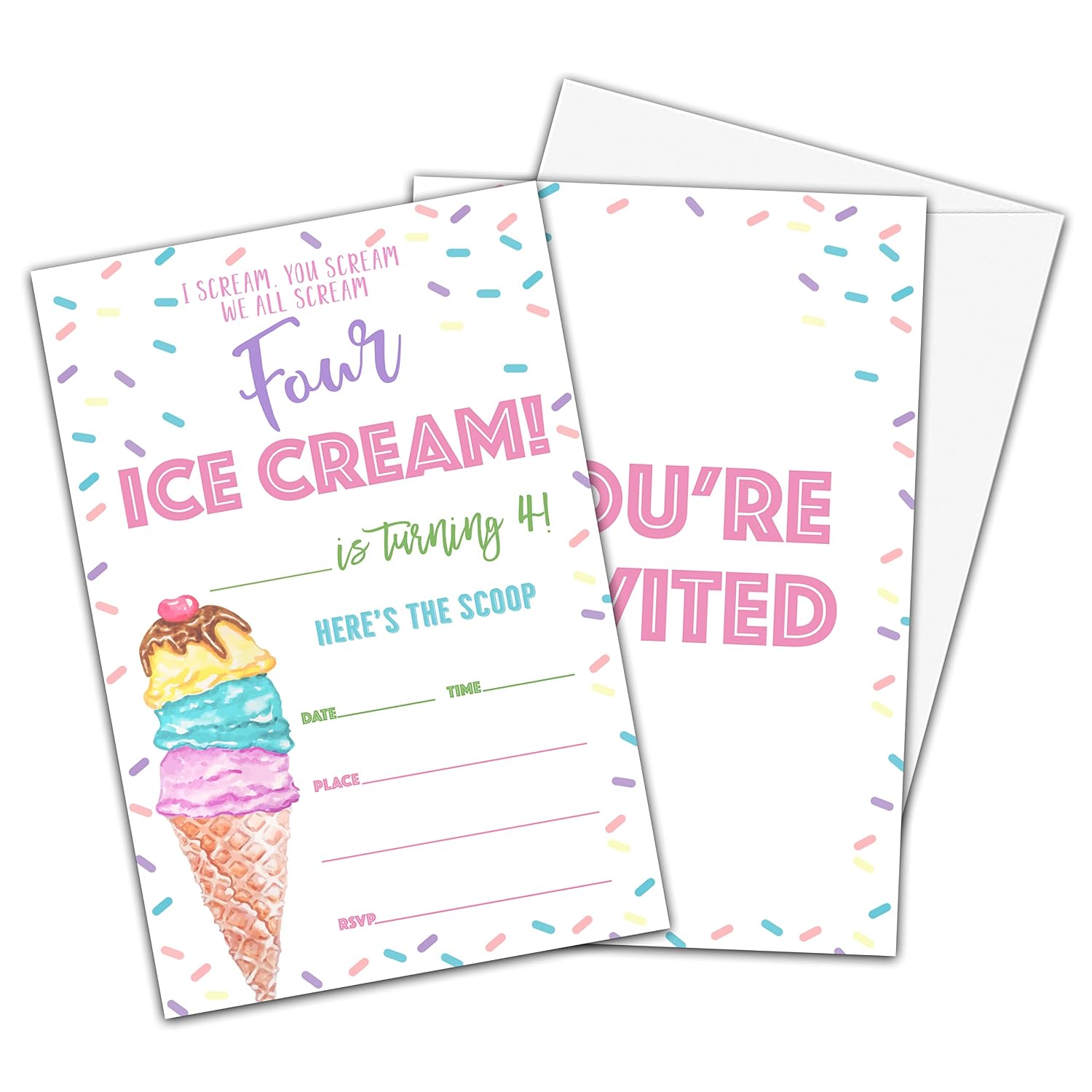 Generic 96PCS Ice Cream Pre-Cut Temporary Tattoos for Kids - Summer Birthday Party Supplies, Fun Tattoos for Boys & Girls, Party Favors, Classroom Prizes, Themed Gifts