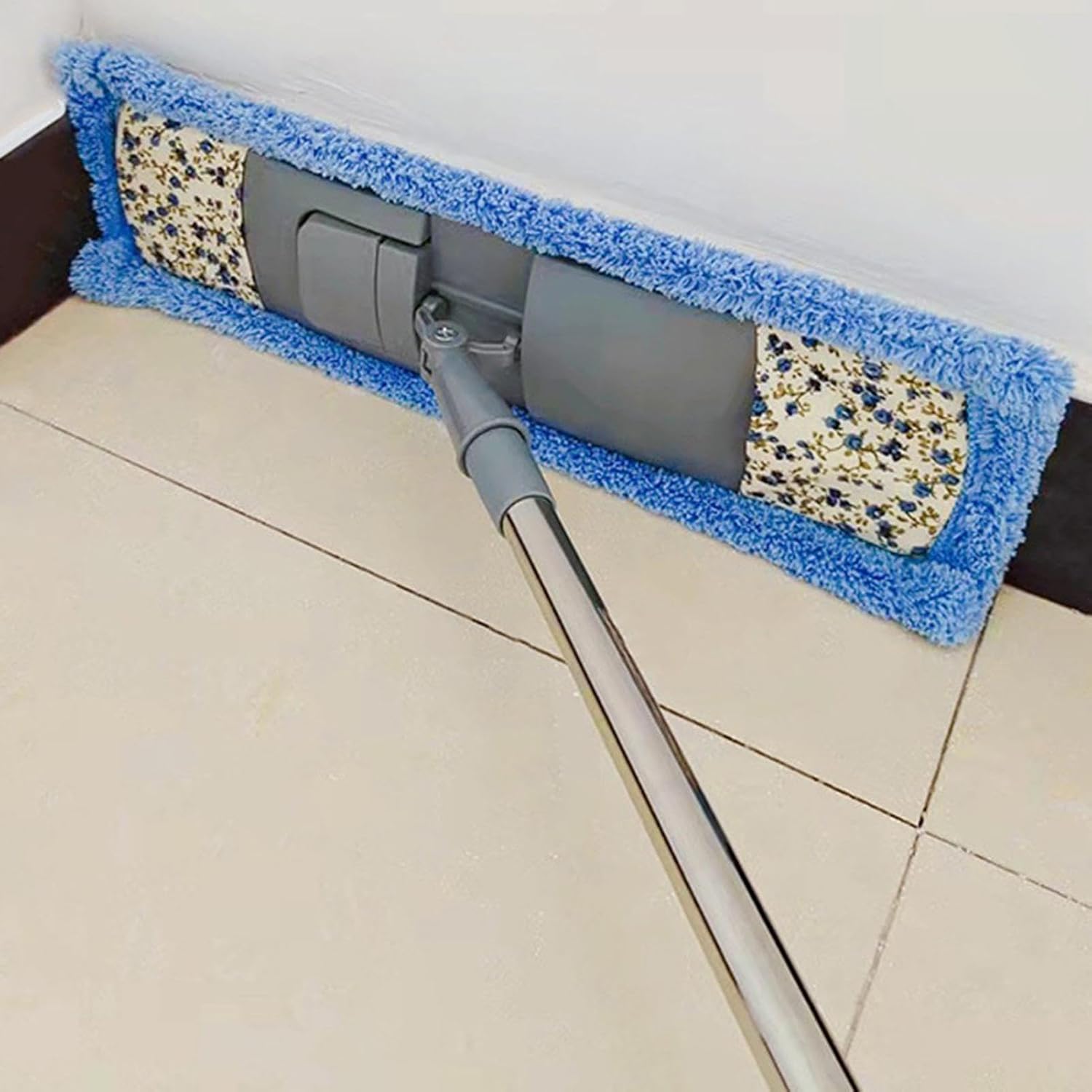 Cleaning Mop Angle Adjustable Long Handle | Dry Mop for Hardwood Floors for Home Apartment Kitchen Bedroom Living Room Commercial Ceiling Window Wall Tile