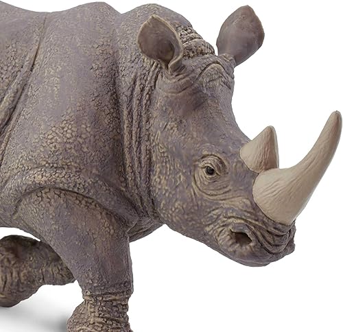 Miniatura 5 de Safari Ltd. Figura de rinoceronte blanco – Figura detallada de plástico de 12.5 pulgadas – Divertido juguete educativo para niños, niñas y niños a