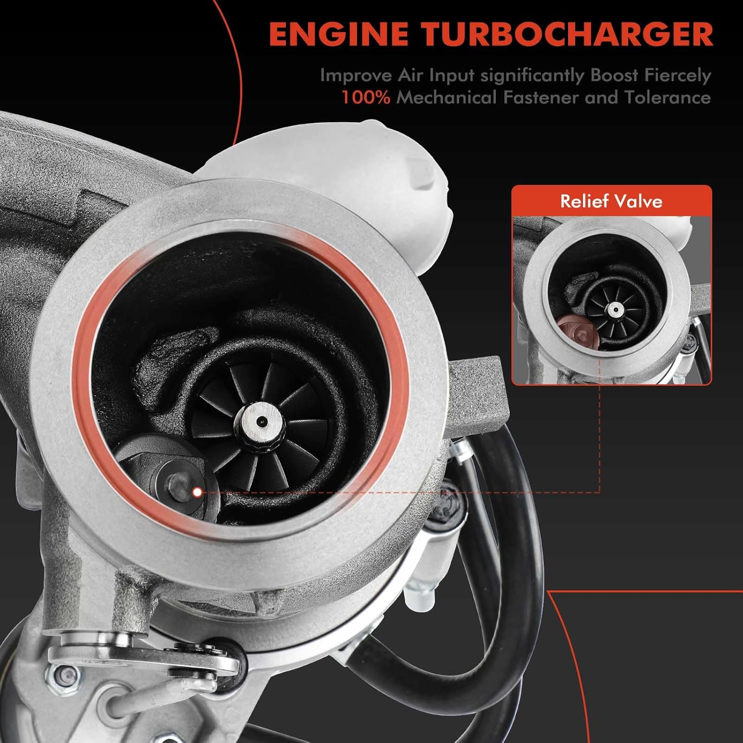 A-Premium BM70 Complete Turbocharger Turbo Kit with Gasket and Seal Compatible with Chevrolet Models - Malibu 2016-2023, 1.5L