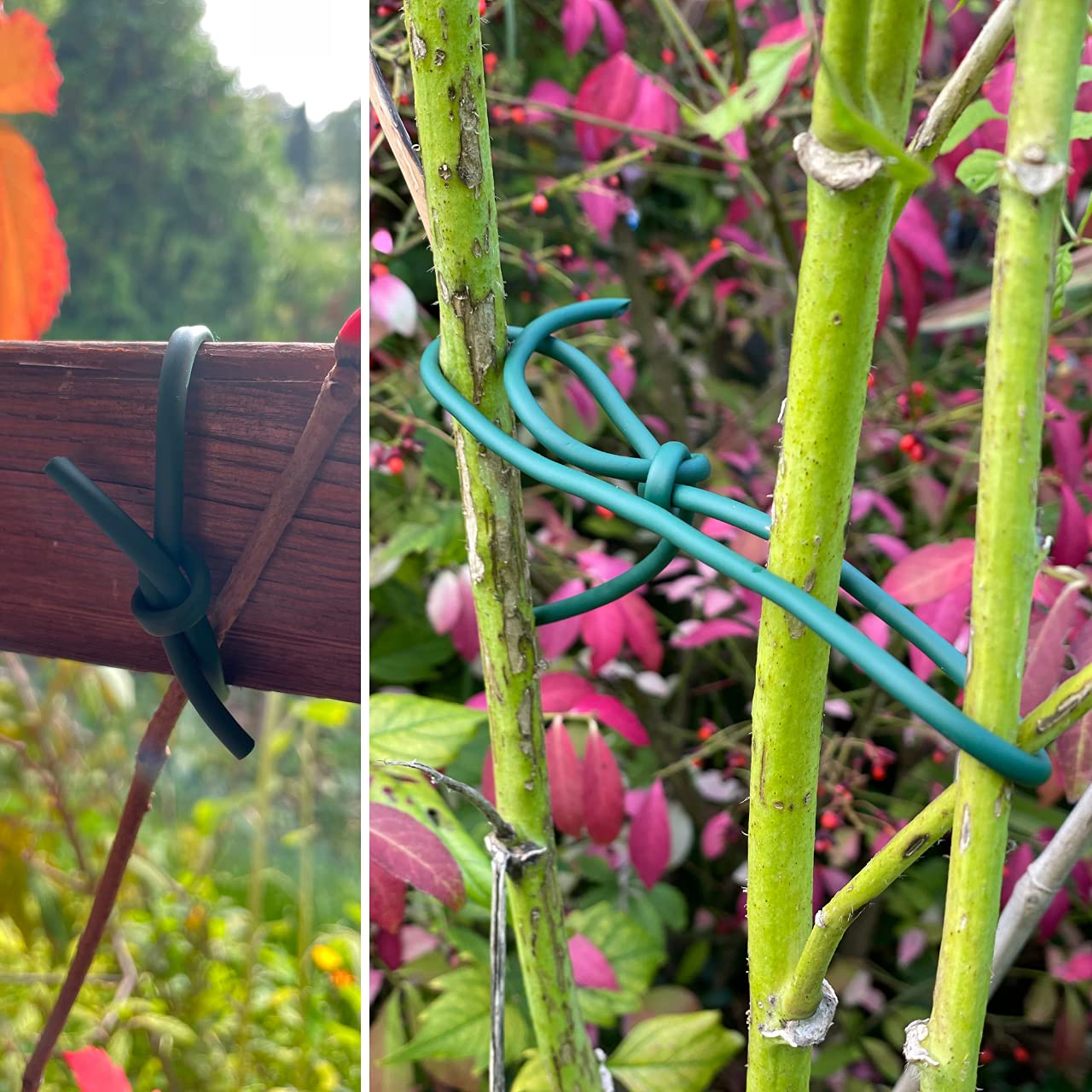 GARDENIX Tubo di Legatura Corda Cava 3,9 mm x 30 m Materiale per Legare Le Piante