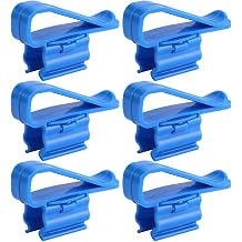 6 PCS Fish Tank Hose Holder, Adjustable Water Clip Water Pipe Clamp Mounting Clip for Fish Tank and AquariumFit for 8mm to 16mm Hosee Blue
