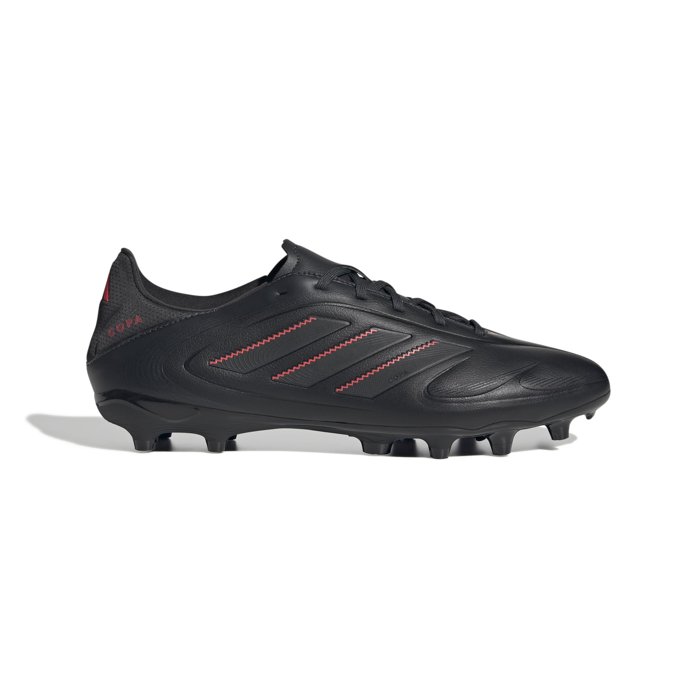 adidas Uniseks COPA PURE III LEAGUE FG/MG Football boots, Core Black/Carbon/Lucid Red, 36 2/3 EU