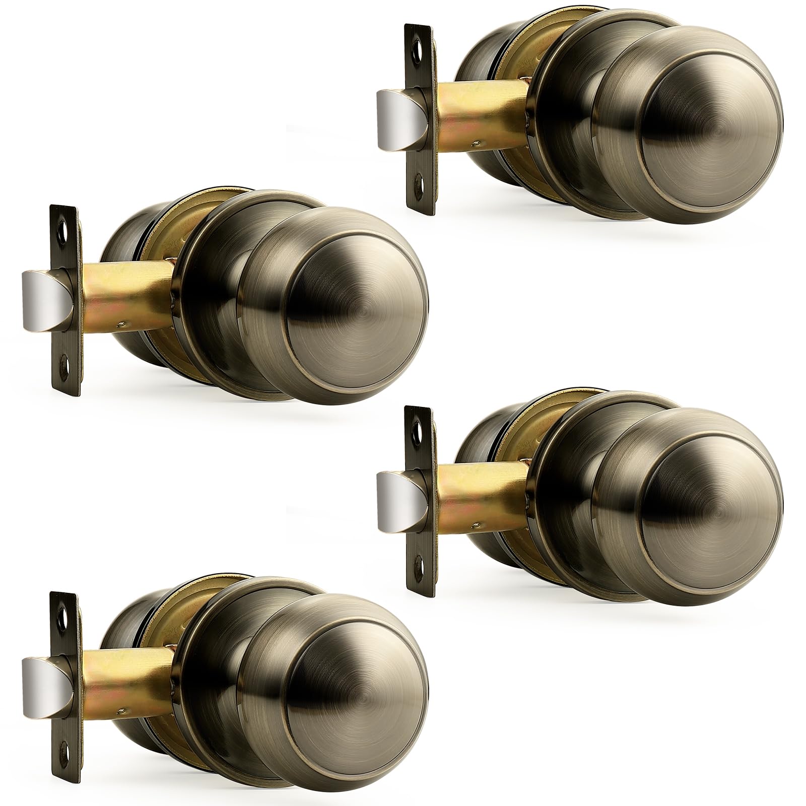 Probrico Gold Dummy Door Knobs - 2 Pack -28