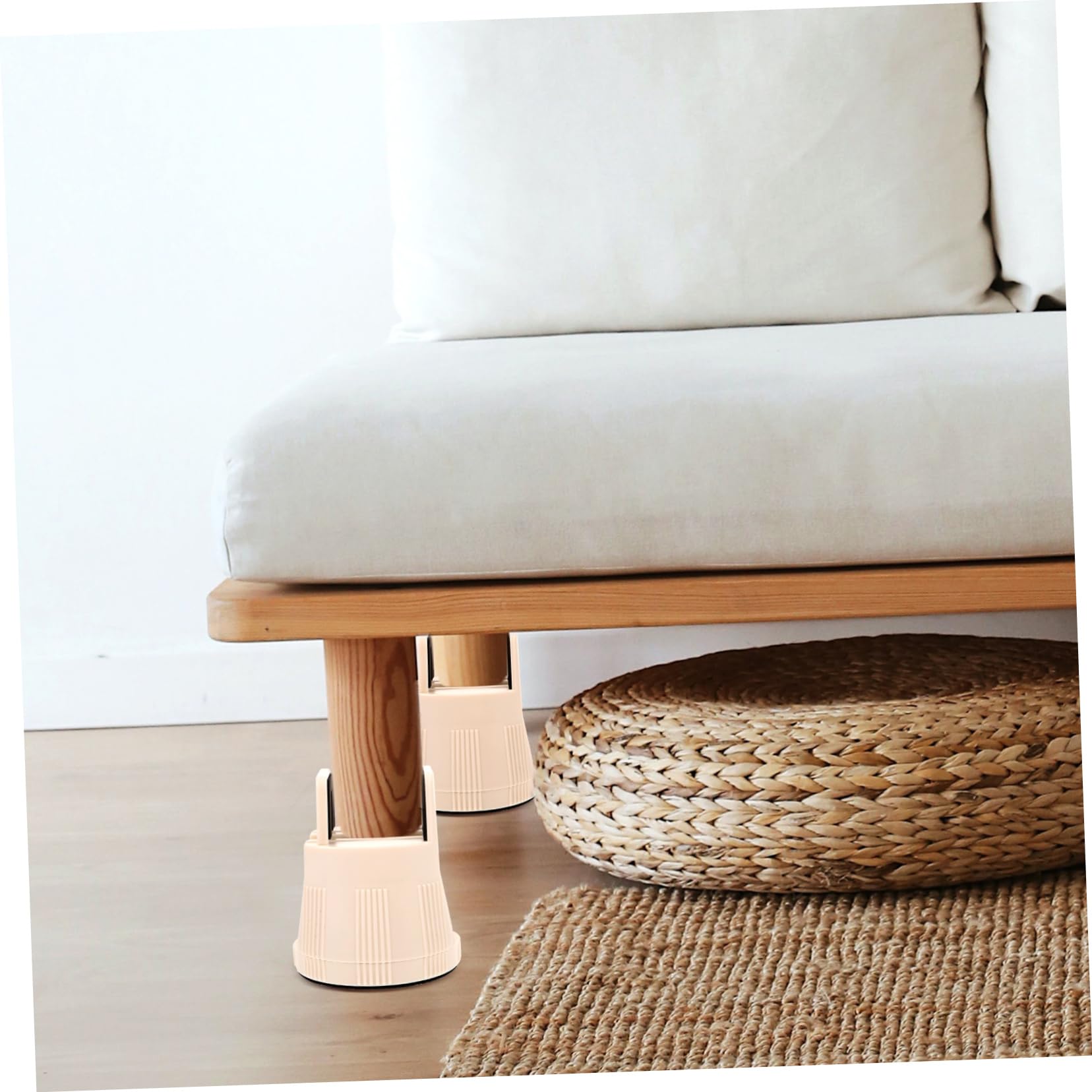 OSALADI Adjustable Heavy Duty Furniture Risers for Bed Table Couch Legs Non- Design for Stability Height Enhancement Versatile Support Base