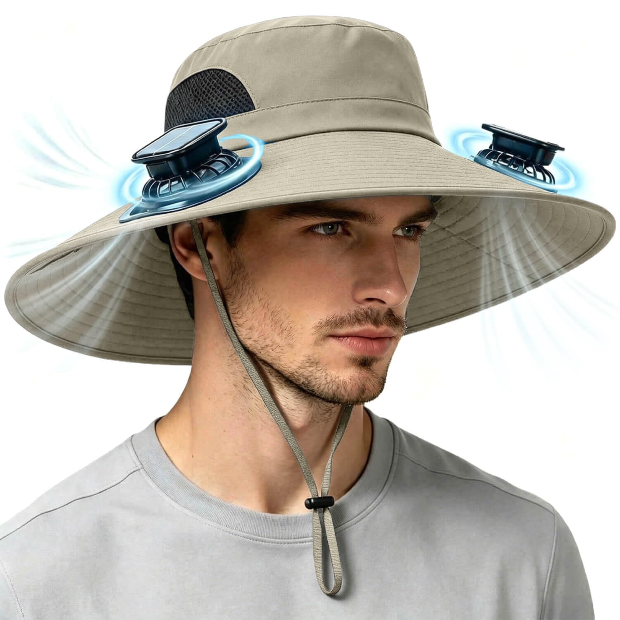 Solar Powered Fan Hat