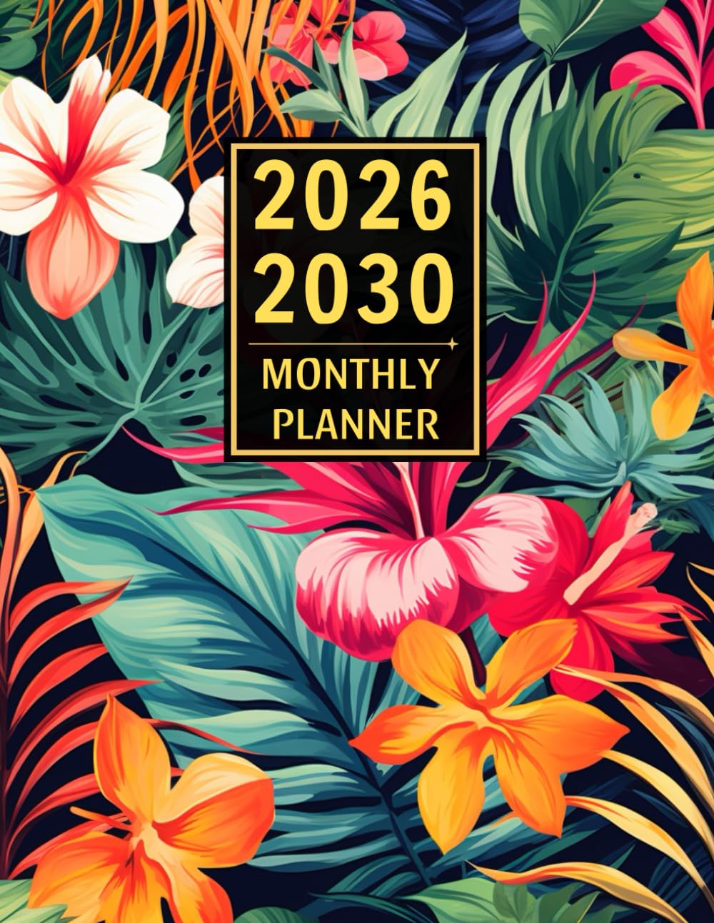 2026-2030 Monthly Planner: 5 years Calendar (from January 2026 to December 2030) with Holidays
