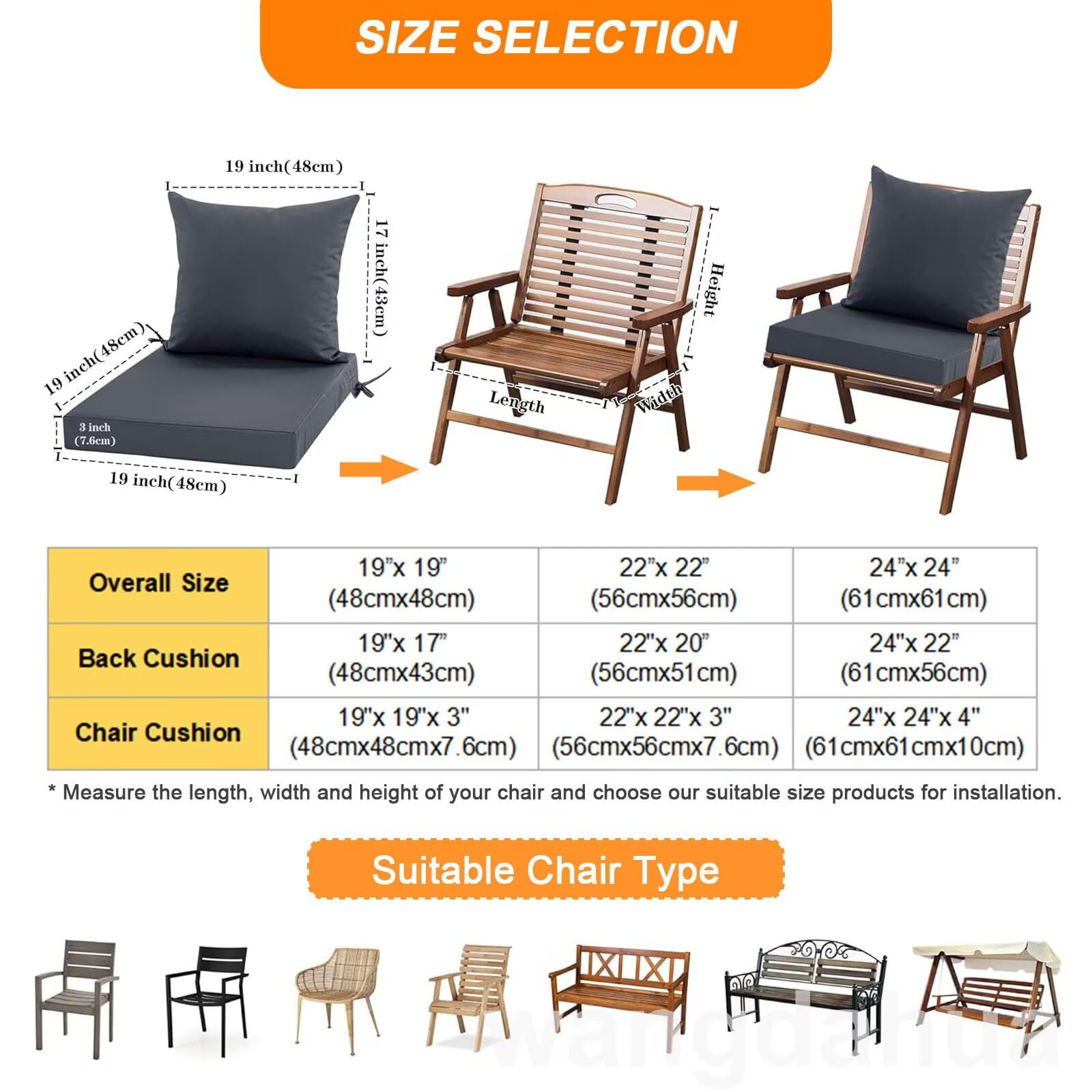 Outsunny Coussin De Siège/dossier Extérieur Pour Chaise De Patio Avec Attaches Bleu