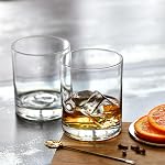 KROSNO Whiskey Tumbler Glasses | Set of 6 | 10.1 oz | Blended Collection | Perfect for Home, Restaurants and Parties | Dishwasher Safe