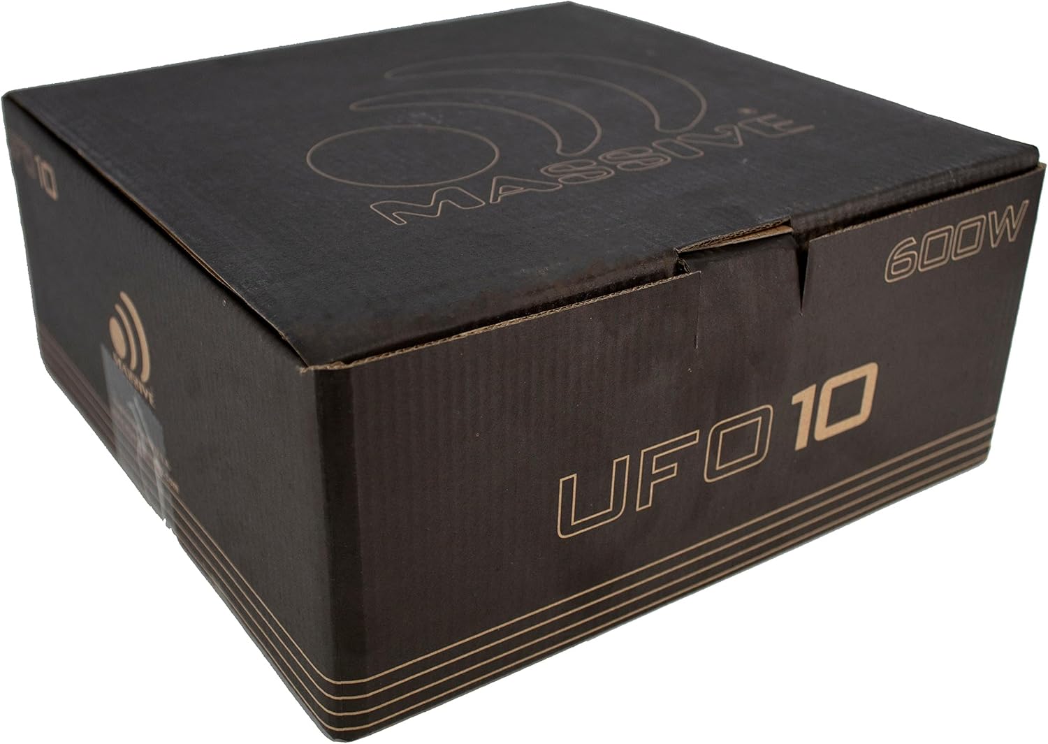 Massive Audio UFO10V2 10” Slim Subwoofer | 600W Max, 300W RMS, Dual 4 Ohm, Shallow Mount Design, Powerful Low-Profile Woofer for Tight Spaces & Deep Bass Car Audio Systems