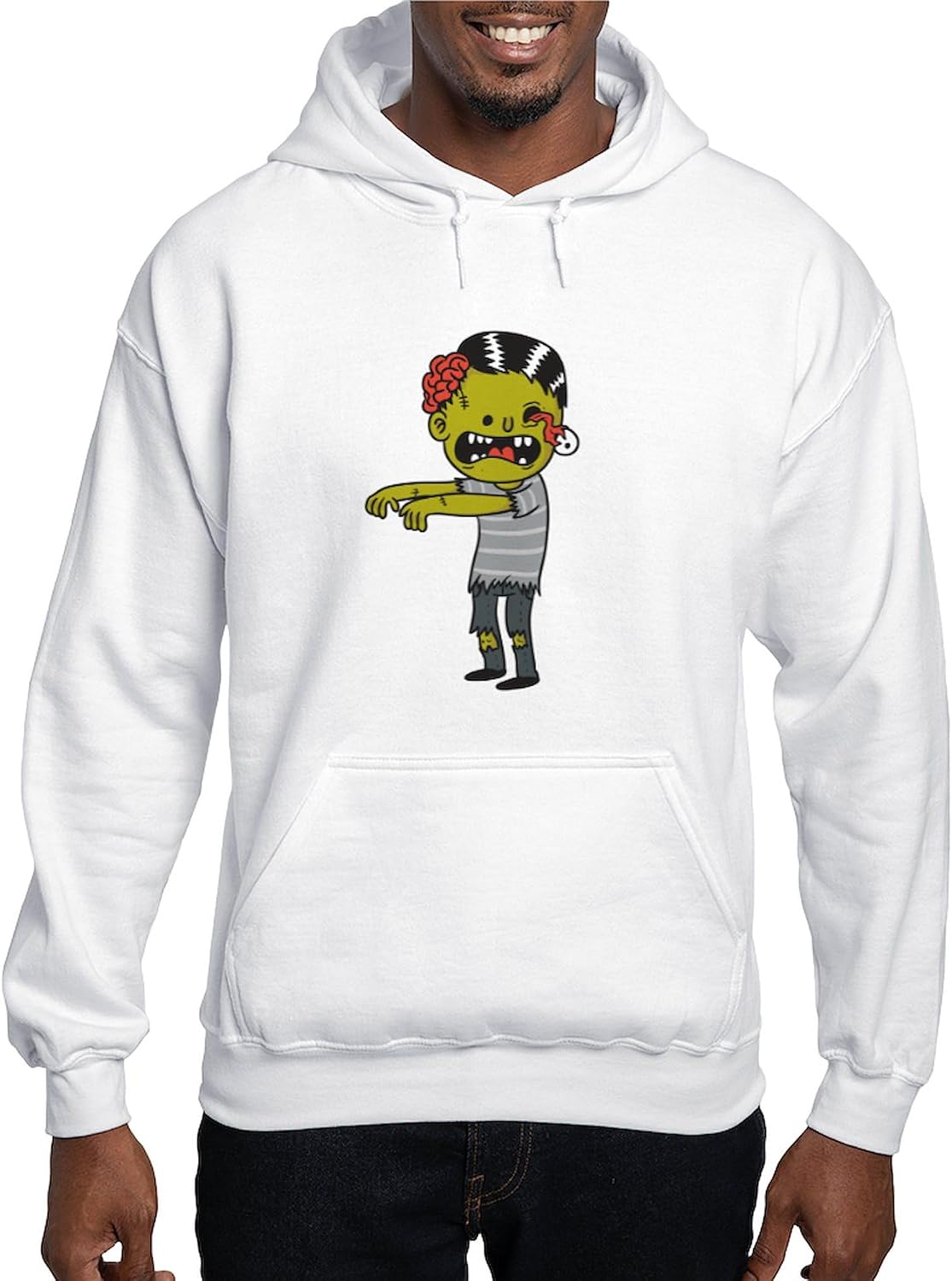 CafePress Halloween Zombie Hooded Sweatshirt Men's Light Regular Fit Hooded Sweatshirt
