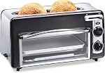 Hamilton Beach Toastation 2-in-1 Grille-pain et four avec extra-wide, la fente de toast extra-long, 7 grille-pain, Slide Out Crumb Tray, 1300Watts, Noir, 22725