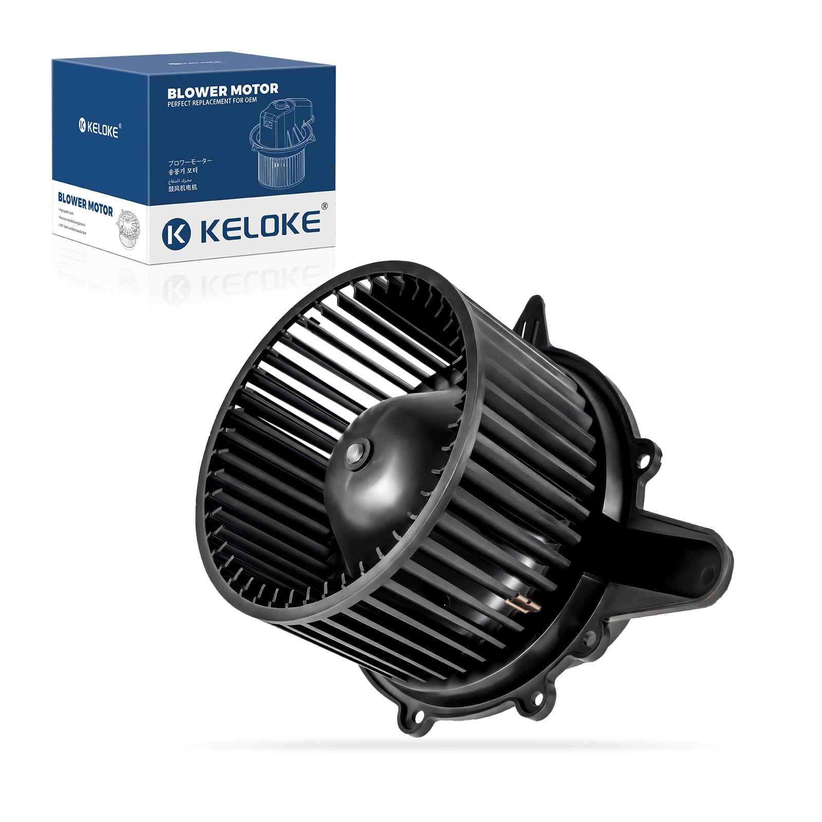 KELOKE Front HVAC Heater Blower Motor Fan Compatible with Ford &amp; Lincoln | F-150 Heritage, F-150, F-250, Expedition &amp; Navigator Blackwood, 1997-2004, Replace# 700027 XL7Z19805EA