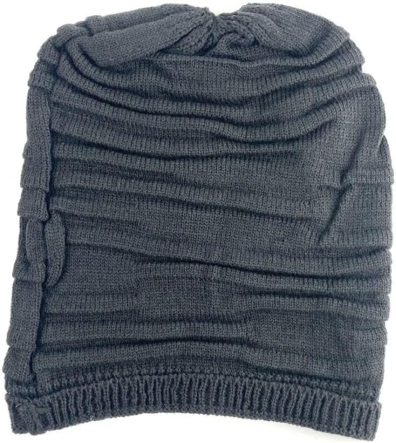 グレー ニット帽 ビーニー 男女兼用 シンプル 防寒 秋冬アイテム