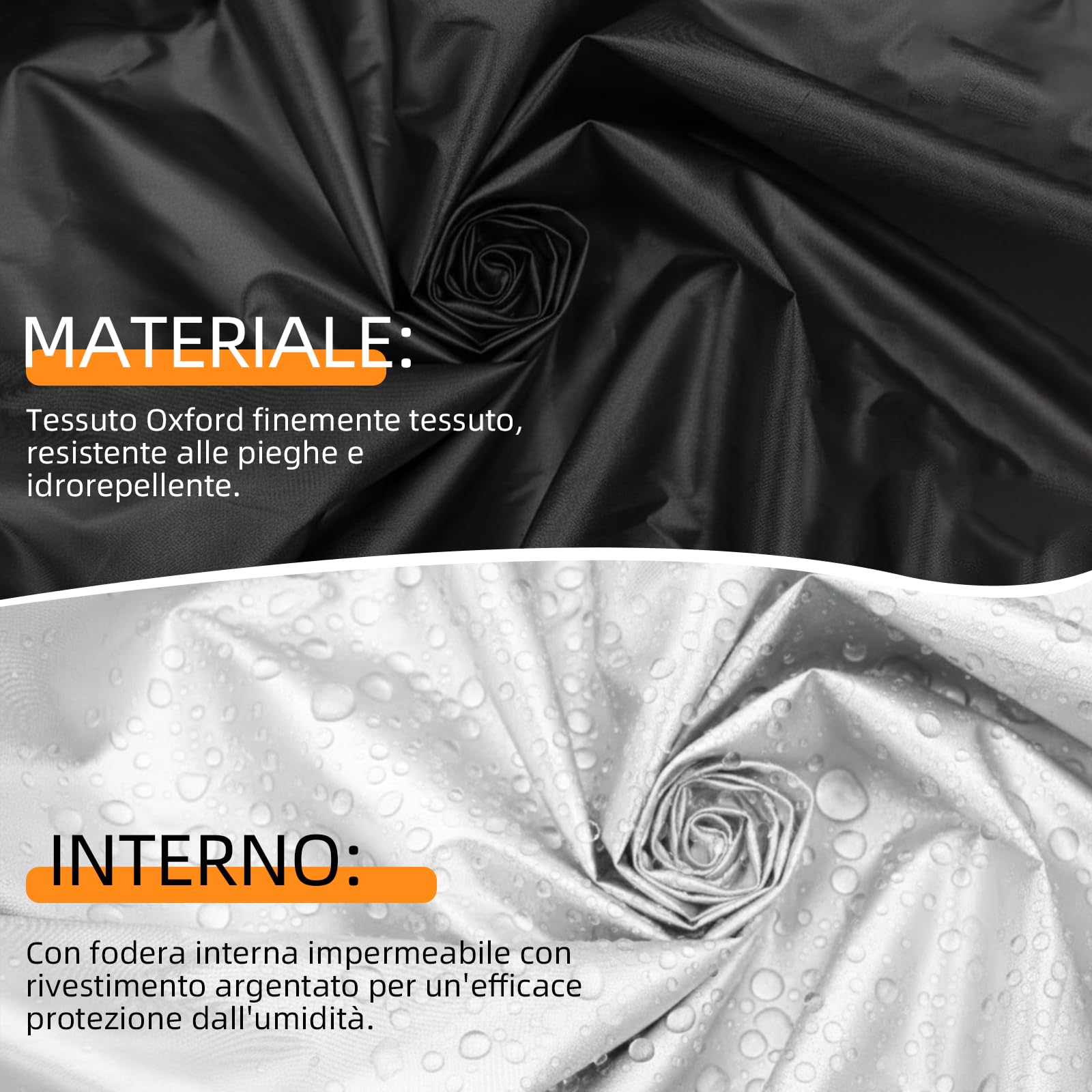 Copertura per doccia solare impermeabile, antivento, resistente ai raggi UV, in robusto tessuto Oxford, protezione per doccia da giardino, doccia esterna, doccia piscina 230x67 cm, nero