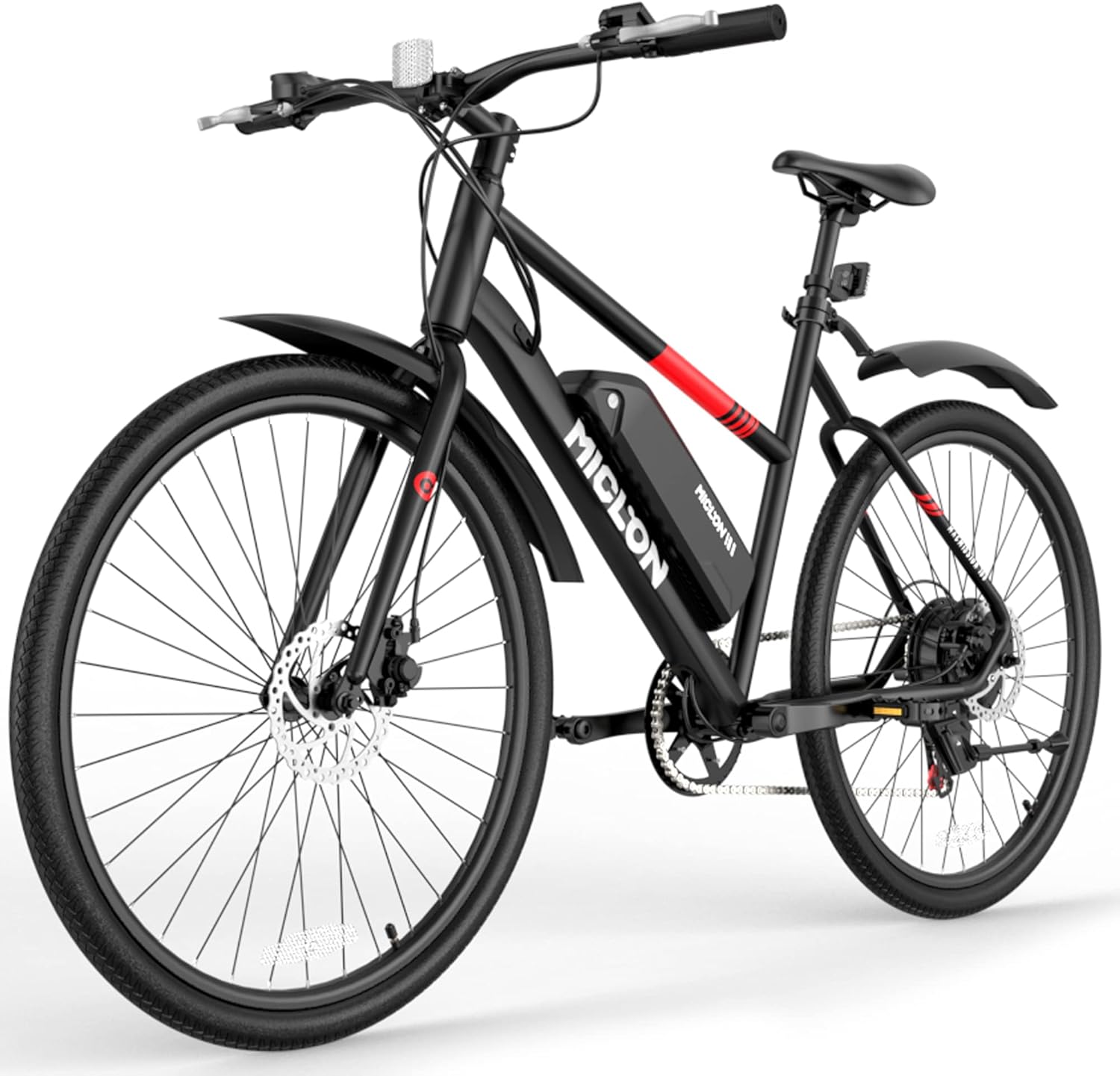 MICLON Macmission 100 Electric Bike for Adults, 2X Faster Charge, 36V/13Ah  Removable Battery, Up to 44 Miles Range, 350W Electric Commuter Bike, ...
