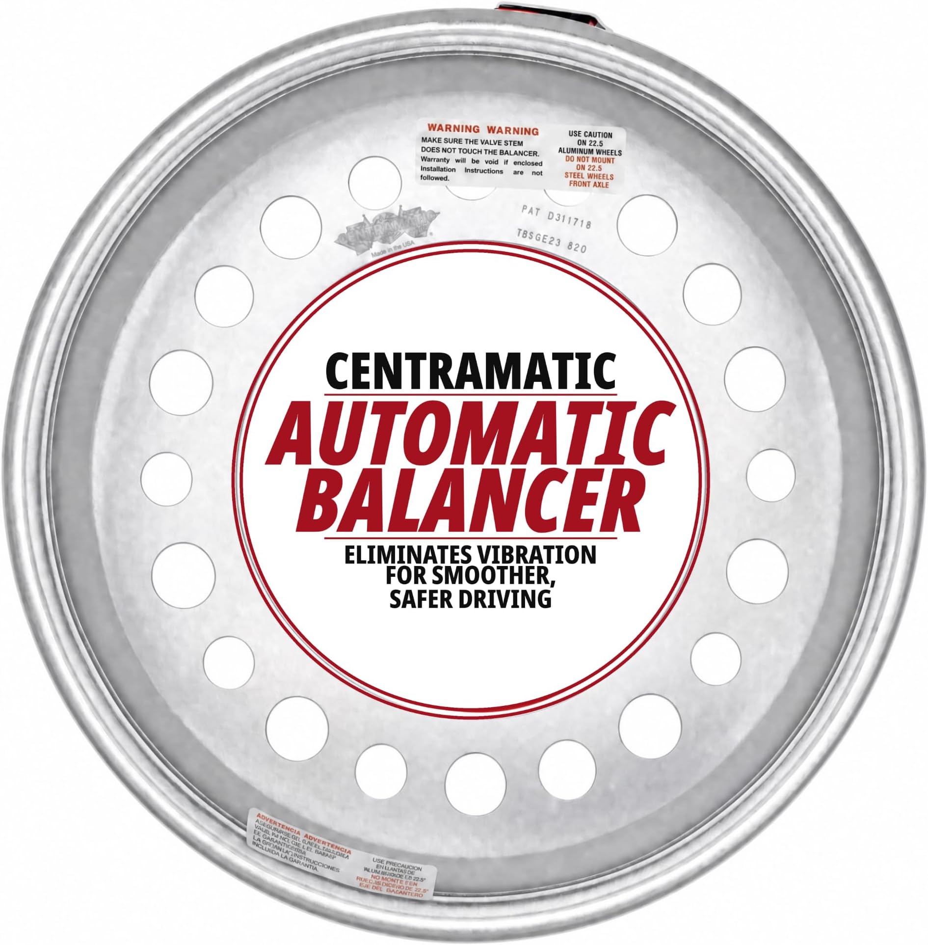 CENTRAMATIC 800-820 Tire Balancer Set of 2 for Semi Truck Wheel Balancer | Patented On-Board Balancing System, Automatic Semi Truck Tire Balancer, Reduces vibration, Extends Tire Life