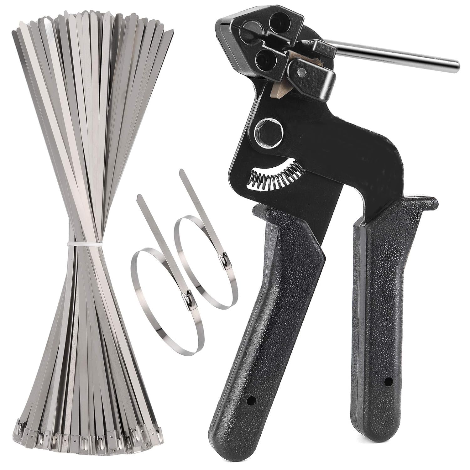 JAMPS Stainless Steel Cable Tie Tool Kit, Adjustable Tensioning and Cutting Tool-image-26