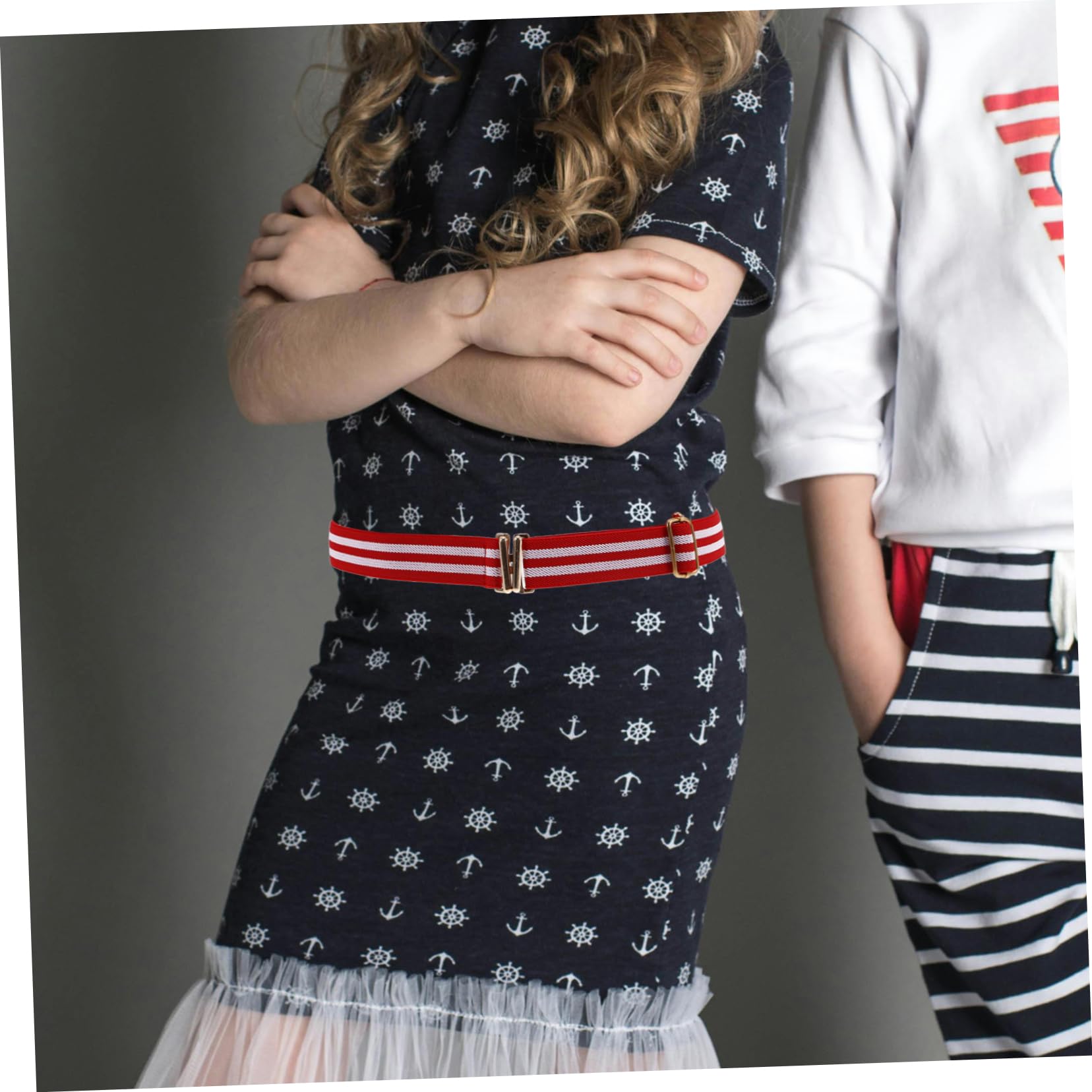 Ipetboom Elastic Children's Belts 3 Piece Set Comfortable Safe Buckle One Size Fits for Boys Girls Toddlers Random