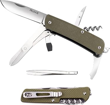 RUIKE Multi-functional Knife, Green, G10 M31-G