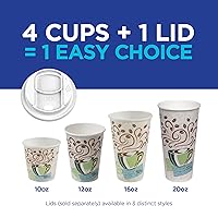 Vista 8 de Dixie PerfecTouch 12 oz Paper Coffee Cups By GP PRO, Coffee Haze Design, 500 Count (25 Disposable Cups Per Sleeve, 20 Sleeves Per Case), 5342DX