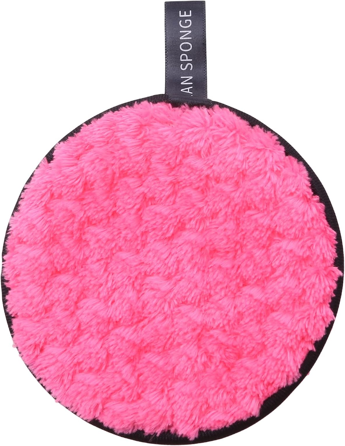 Meoliny Makeup Remover Pads Double Sided Powder Puff Make Up Pads Rounds Soft Facial Cleaning Puffs Cotton Pads for All Skin Types,Rose red