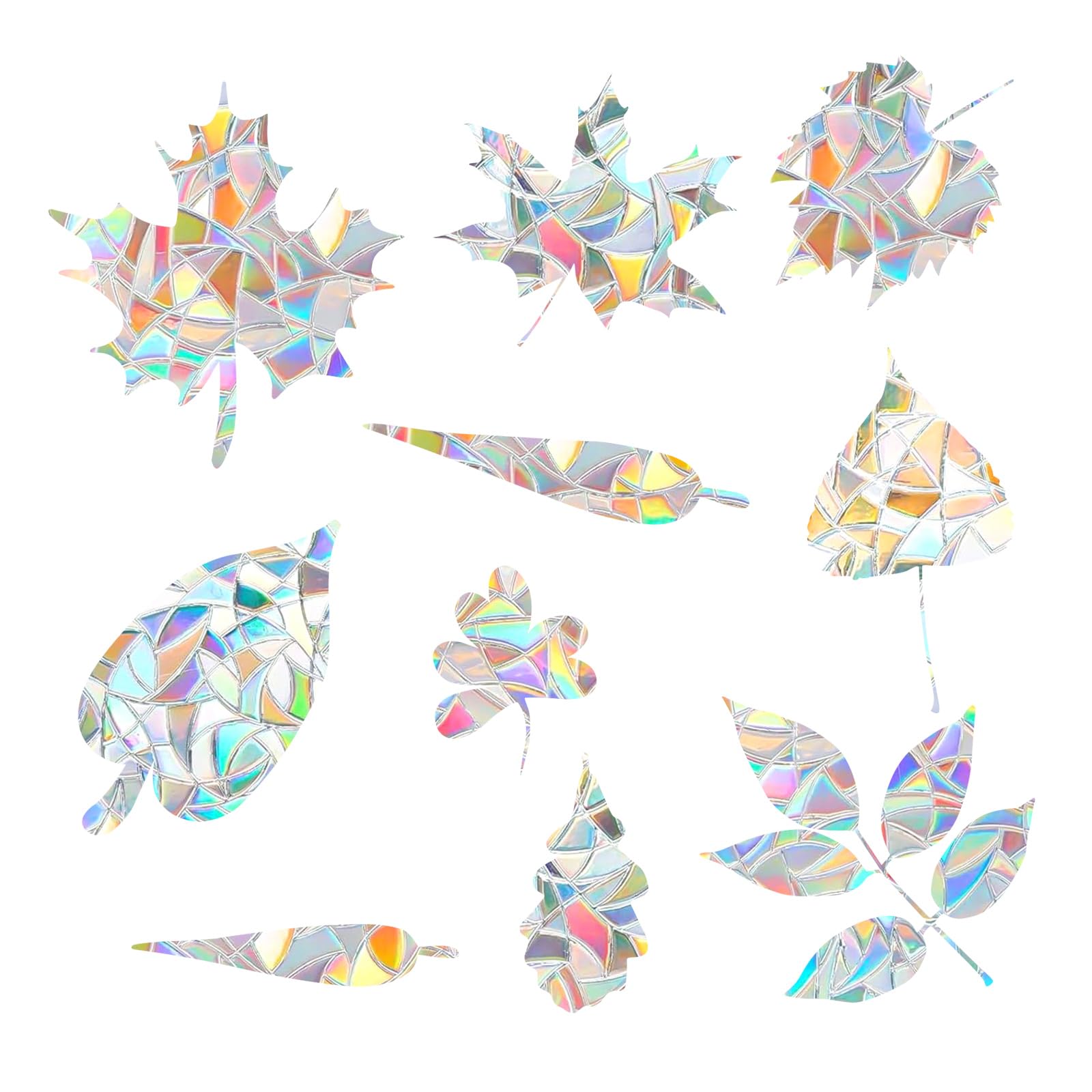Haohai Colorful,70 70 Pieces Large Size Anti-Collision Window Stickers, Window Decal To Prevent People And Bird Strikes On Window Glass, Windows Decals For Glass Windows (Colorful,70)
