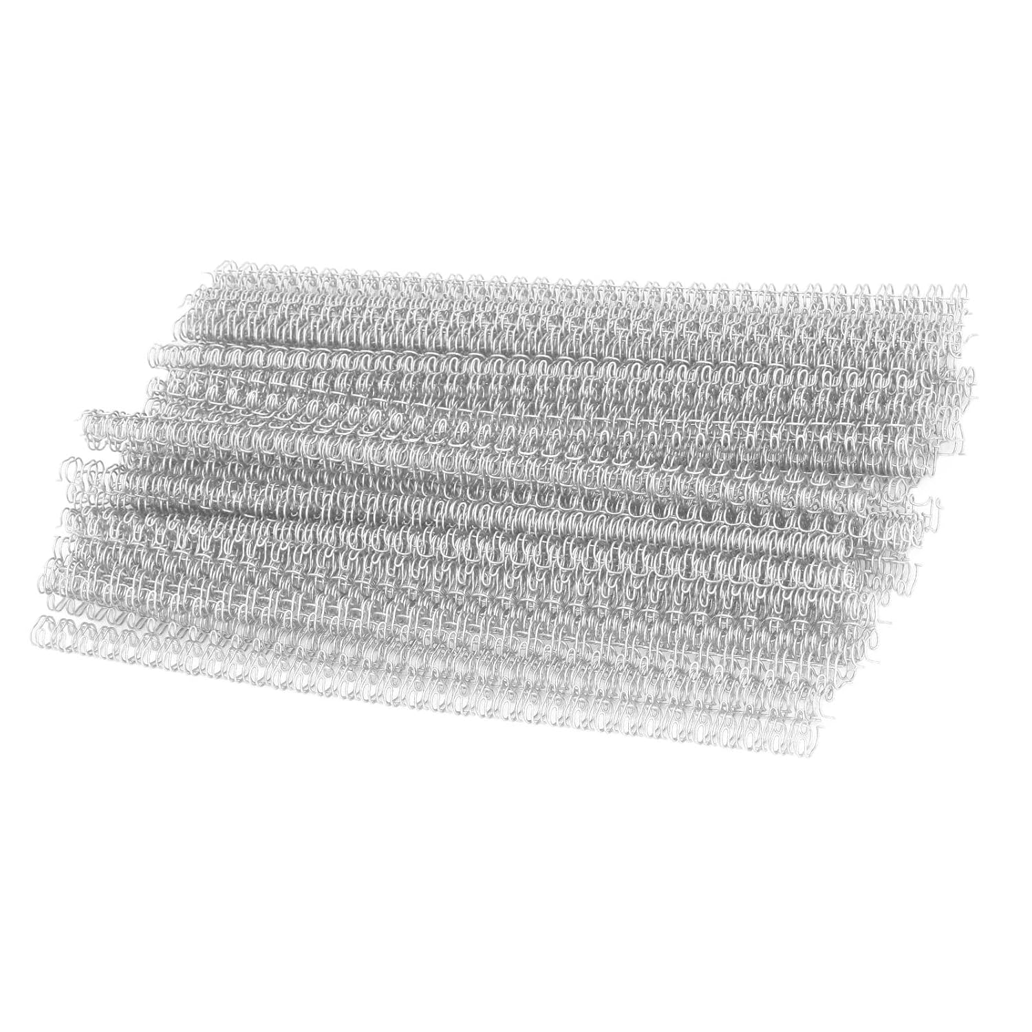 Binding Loop, Double Loop Wire Binding Spine 20 Sheet Capacity Nylon Coating 3:1 Pitch Reusable Iron for File