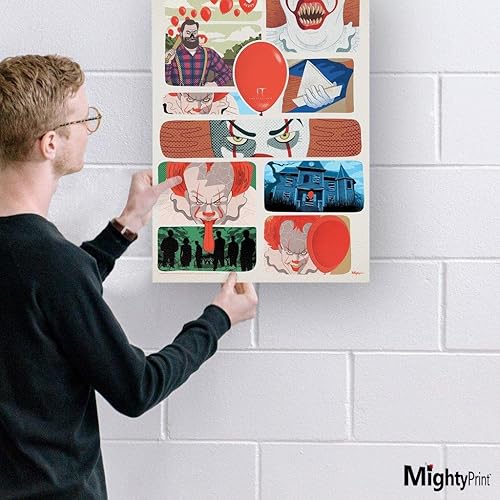Miniatura 10 de MIGHTYPRINT IT Chapter Two  Pennywise  Neibolt House  Stephen King Horror - Durable 17 x 24" Wall Art  NOT Made of Paper  Officially Licensed