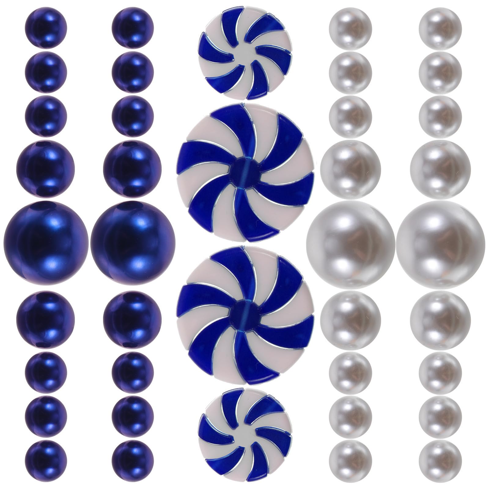 TOYANDONA 4 Set Candele in Acrilico Blu Galleggianti Natalizie per