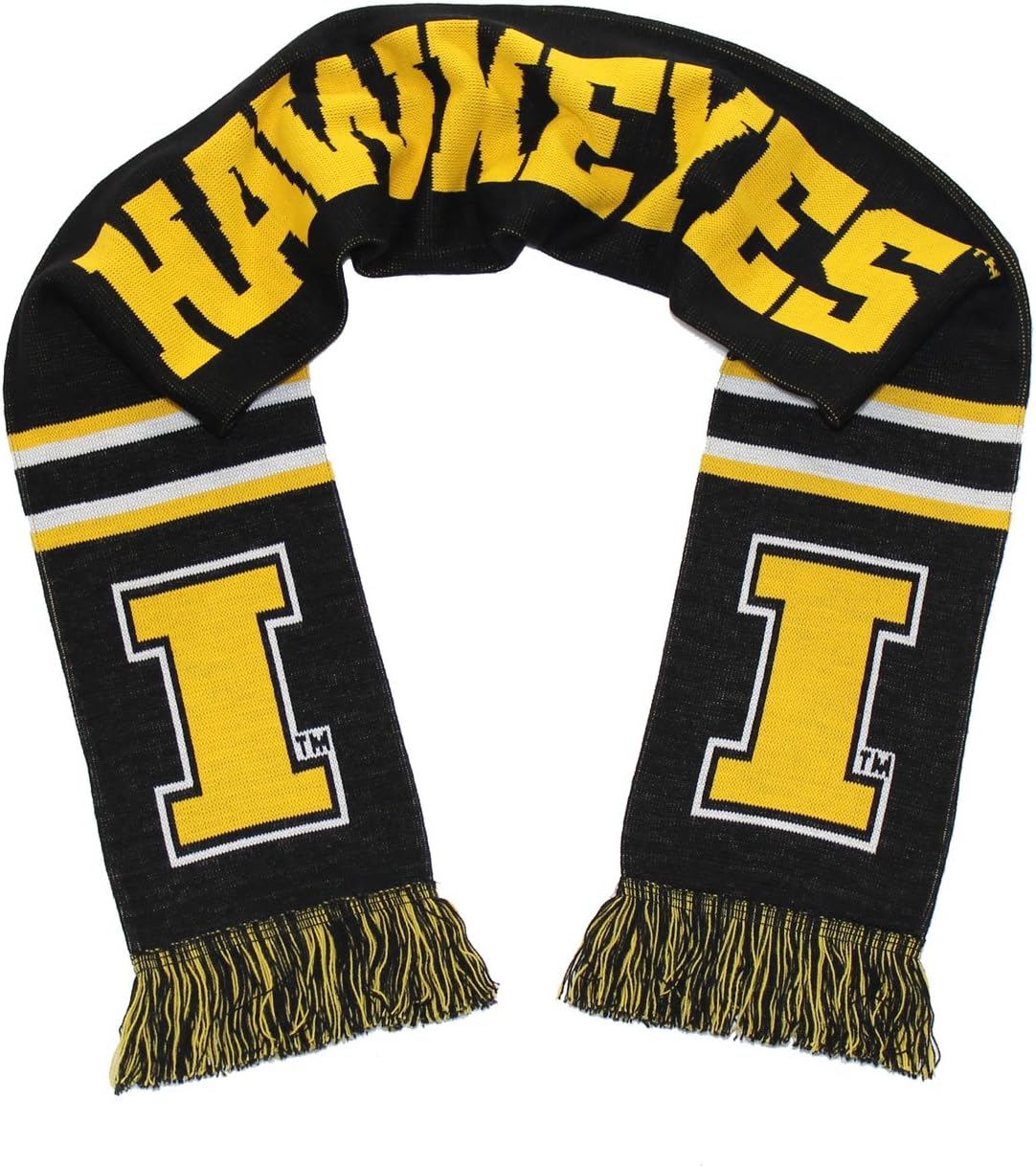 Tradition Scarves Iowa Hawkeyes Scarf - University of Iowa Knitted Classic