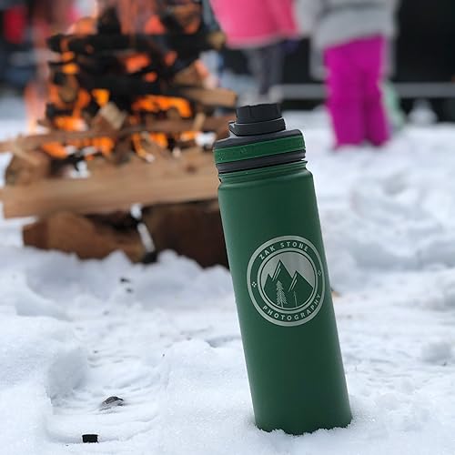 Miniatura 8 de Tempercraft Botella deportiva aislada al vacío de 22 onzas  Opciones personalizadas grabadas con láser  Acero inoxidable, doble pared, boca ancha