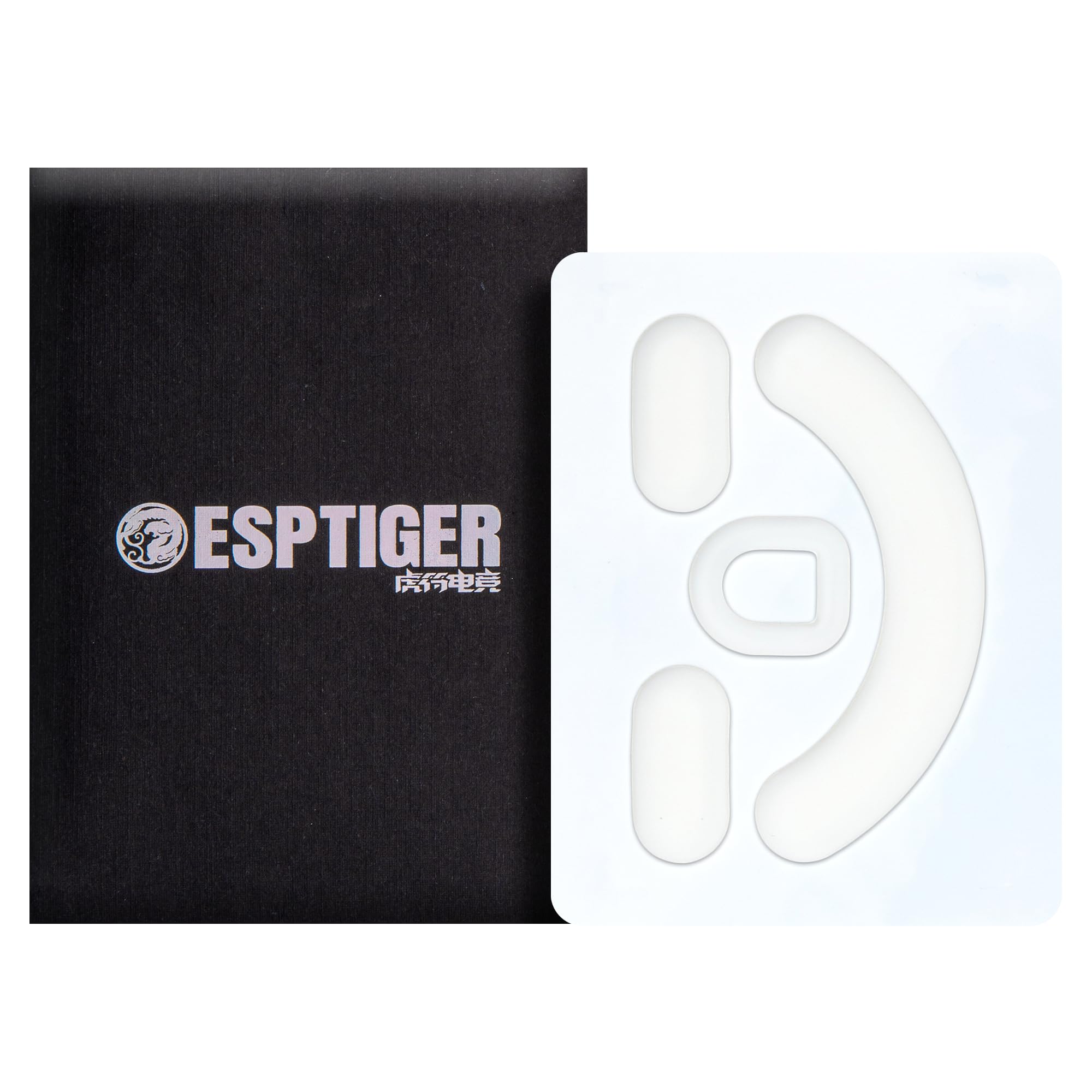 Gaming Mouse Skates ICE - V2 Skates for Razer Viper V2 Pro Mouse Feet 2.5D Edge Treatment Smooth PTFE Material 3M Adhesive - White