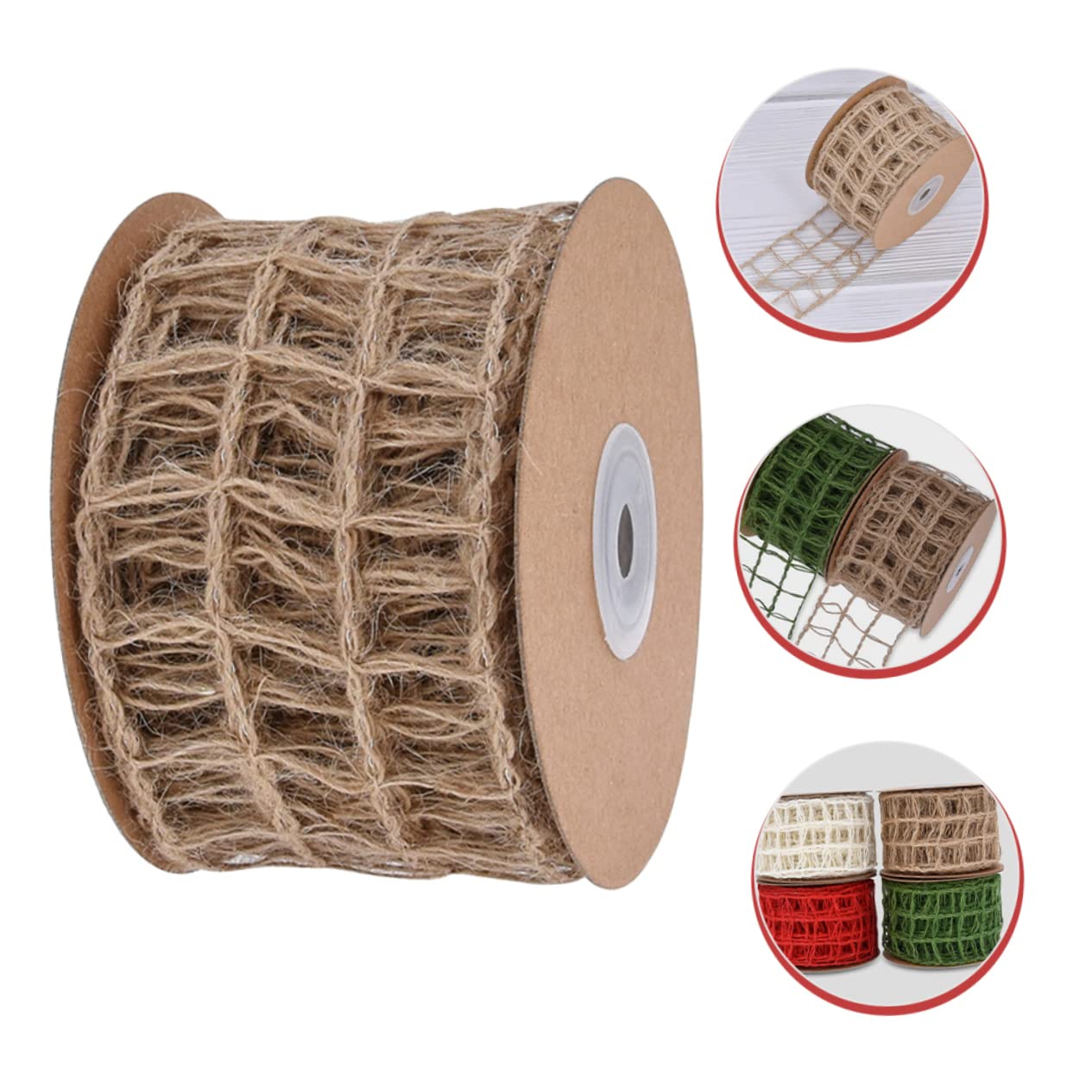 TEHAUX 3stücke Mesh-burlap-dekorationsband Mit Lagig Für -projekte Geschenkverpackung Hochzeits Und Weihnachtsdekorationen Rustikale Bastelideen