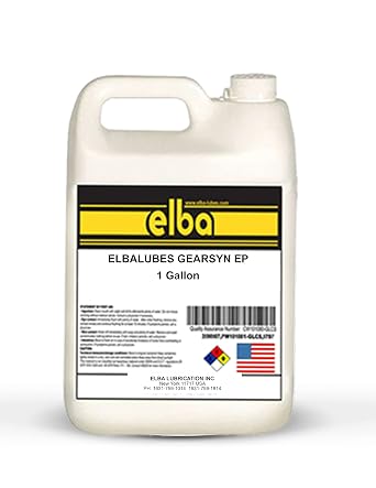 ELBALUBES Gear-SYN EP 460, Synthetic Gear Oil, Heavy-Duty Industrial Gear Oils, Gear Fluids Compare to Chevron Meropa Shell Omala S2 G 460. MOBILGEAR 600 XP 1 Gallon case of 6