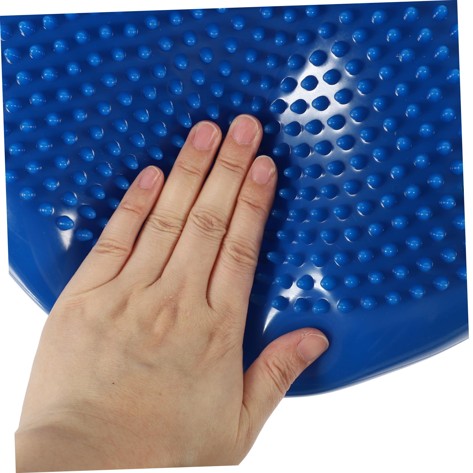 ERINGOGO Coussin Dassise Gonflable Bleu pour et Stabilité Coussin Lombaire Ergonomique pour Soulager Dos et Muscles Du Tronc avec Pompe Manuelle Incluse Couleur Aléatoire Couleur Aléatoire