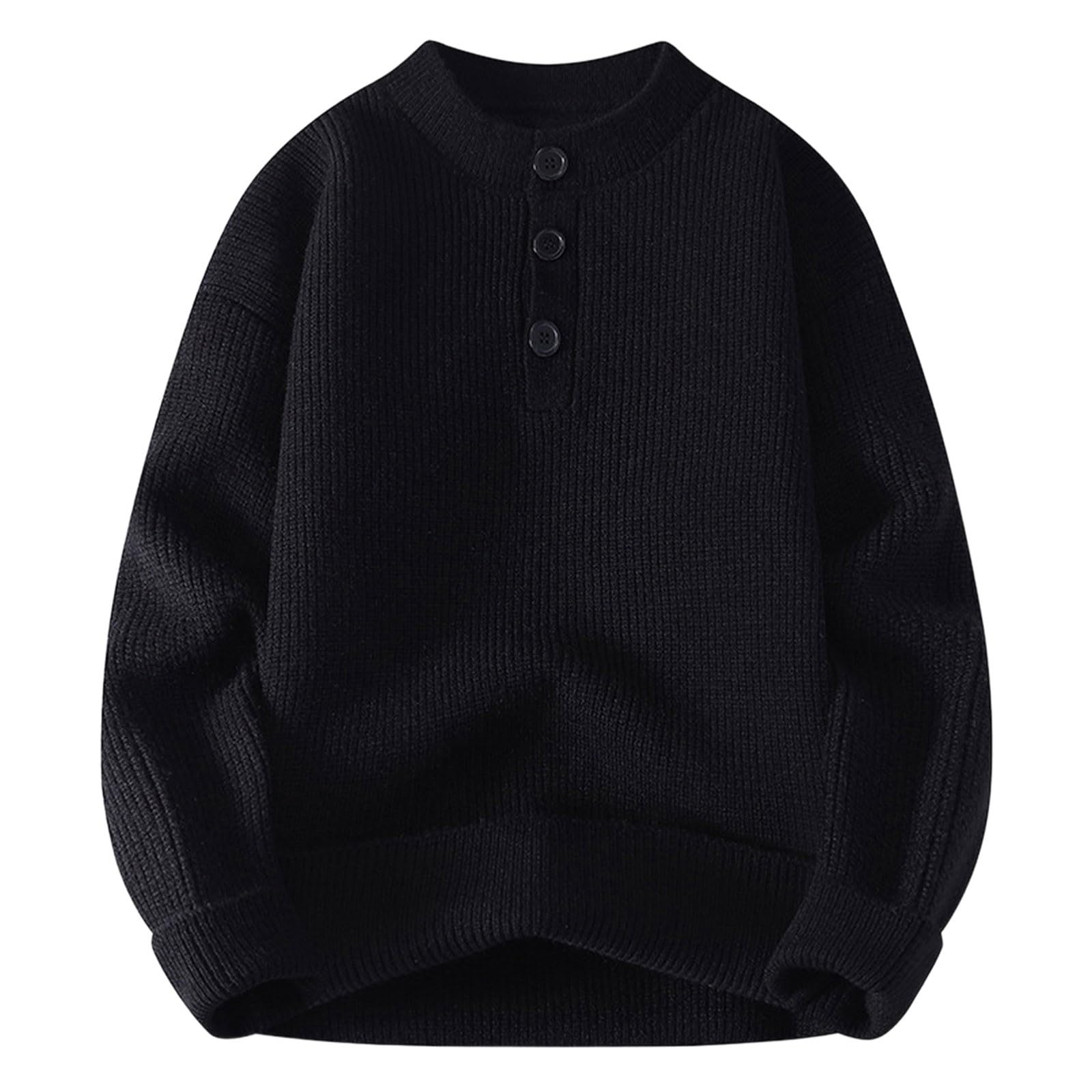 Genérico Jersey Navideño Feo Hombre, Jersey Hombre Otoño Cuello Redondo Sudadera Manga Larga Xmas Divertido Estampado 3D De Navidad Feo Jersey De Punto para Otoño Invierno