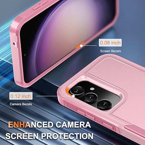 Miniatura 8 de Funda protectora para Samsung Galaxy S23 FE (no para S23), resistente y a prueba de golpes, con correa de muñeca, protector de pantalla de vidrio
