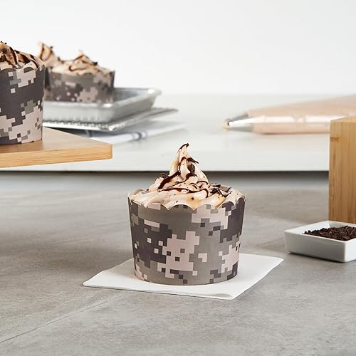 Miniatura 338 de Restaurantware Panificio Premium - Taza de papel Kraft de 10 onzas para hornear, tazas de papel para hornear, perfectas para magdalenas, cupcakes