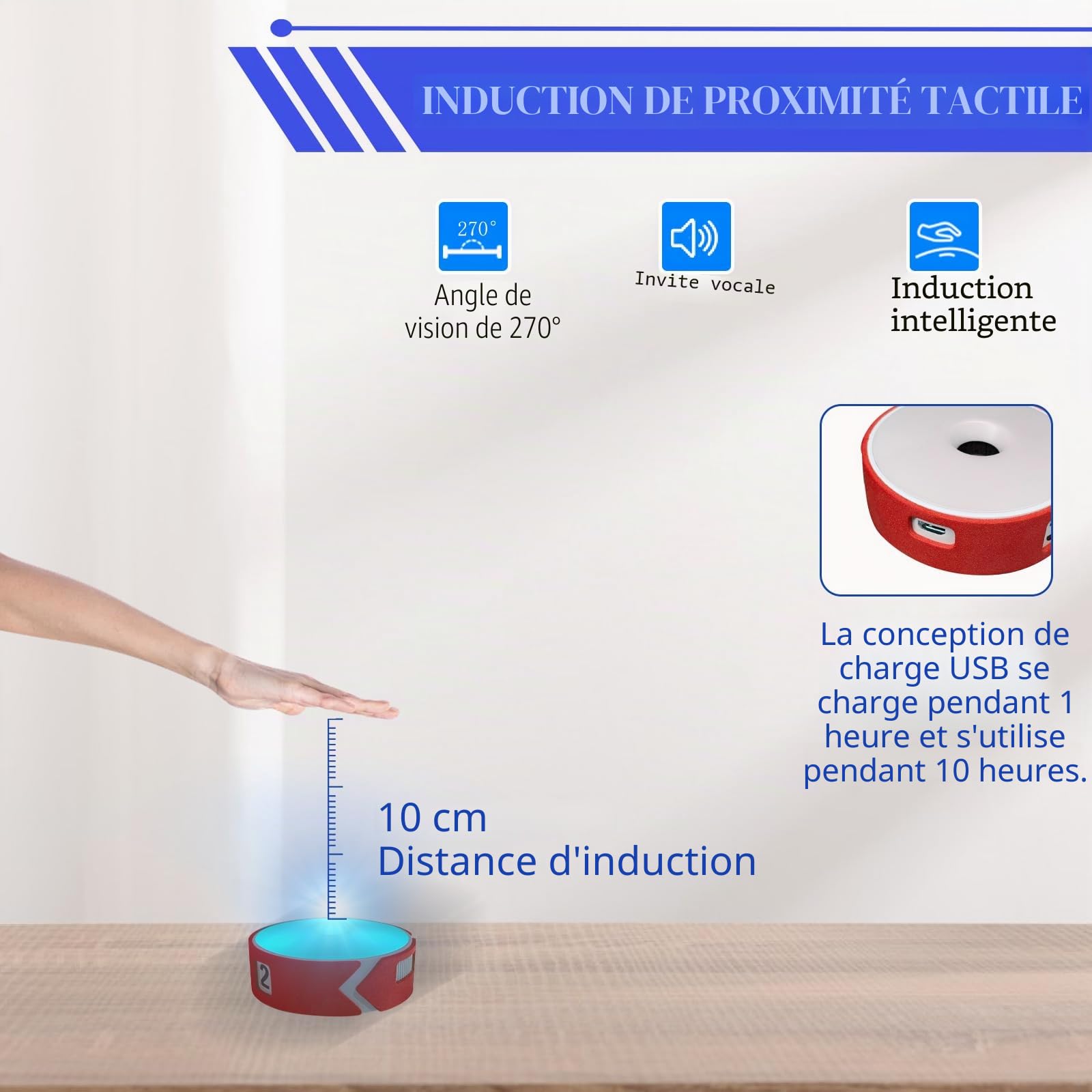 Lumières d'entraînement de réaction, 4 modes de lumières d'agilité de sport, kit d'entraînement avec chargement USB, lumières d'entraînement de réaction de sport, vitesse pour athlètes, entraîneurs de