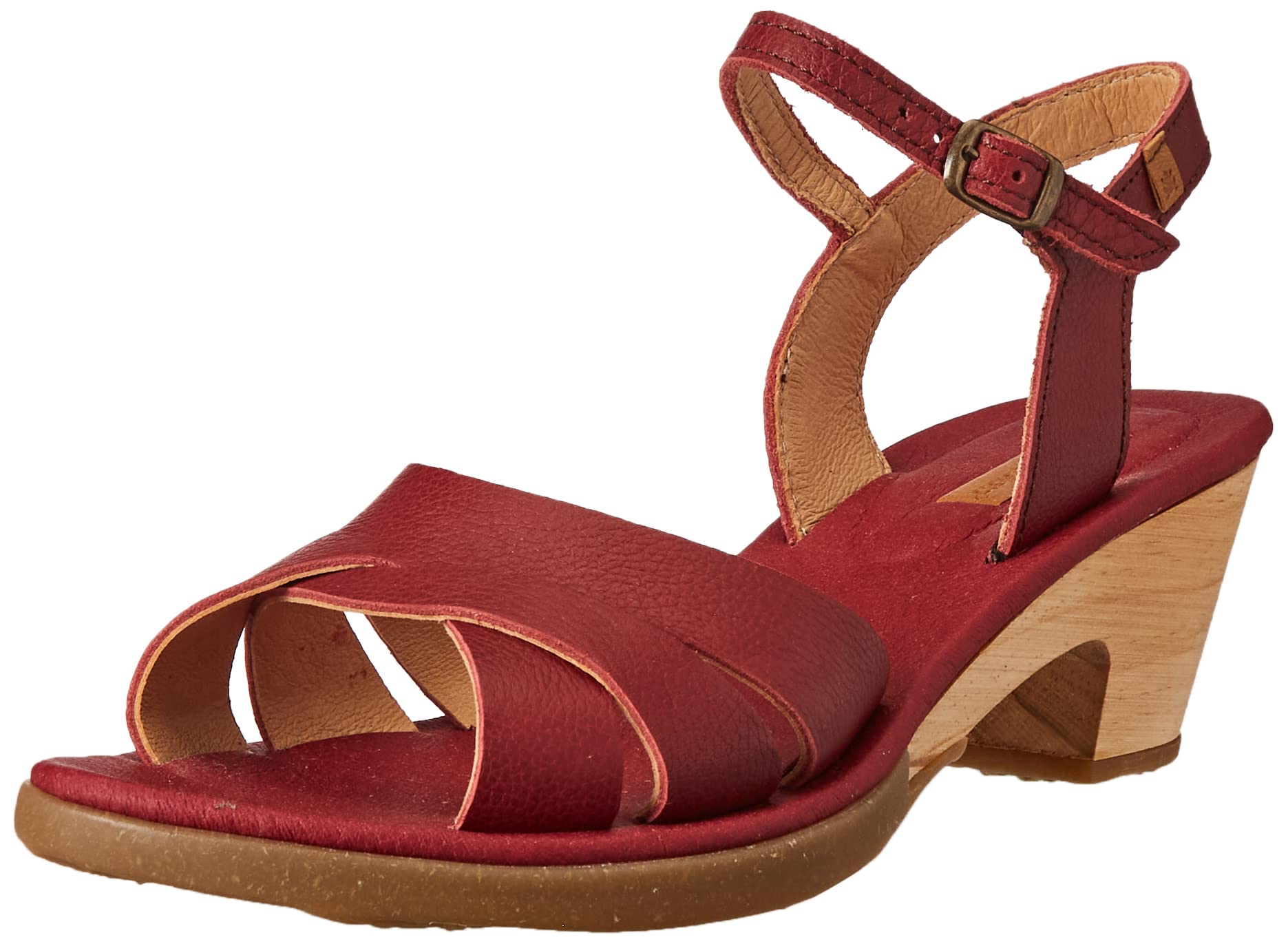 El Naturalista N5495 Sylvan Sandalsa Womens Heeled Sandals Cereza 36 EU, 2 UK
