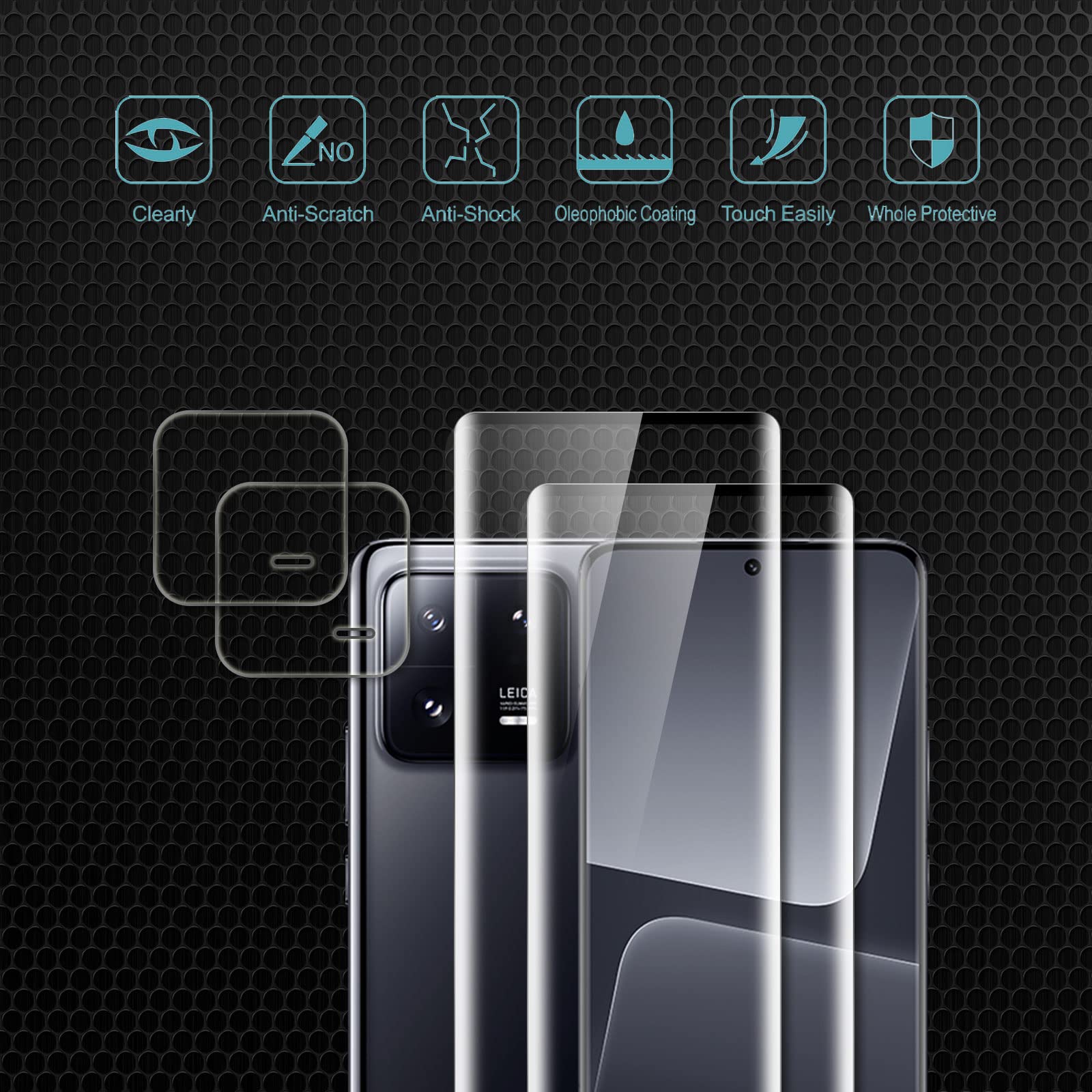 WFTE 2x Panzerglas Für Xiaomi 15 Ultra/15 Pro 5G | 3D Display-Schutz Mit 9H Härte & Anti-Fingerprint