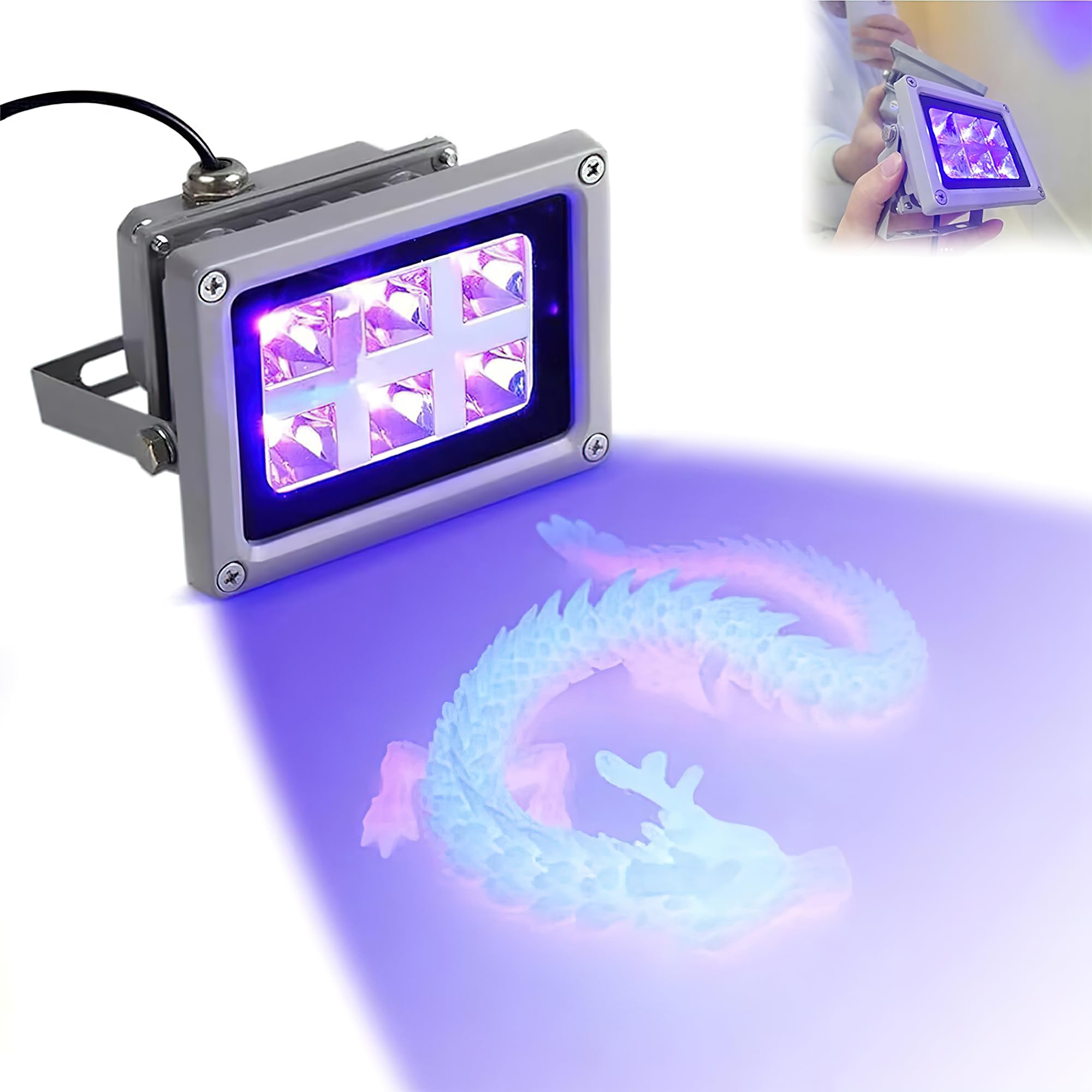 ACMUST UV Light for Resin Art, 405nm LED Curing Lamp, 3D Printer SLA DLP LCD Solidify Photosensitive Resin Machine, UV Lamp for Resin Art, UV Resin Lamp, UV Curing Lamp (B0D6G7FZM6) Amazon Price History, Amazon Price Tracker
