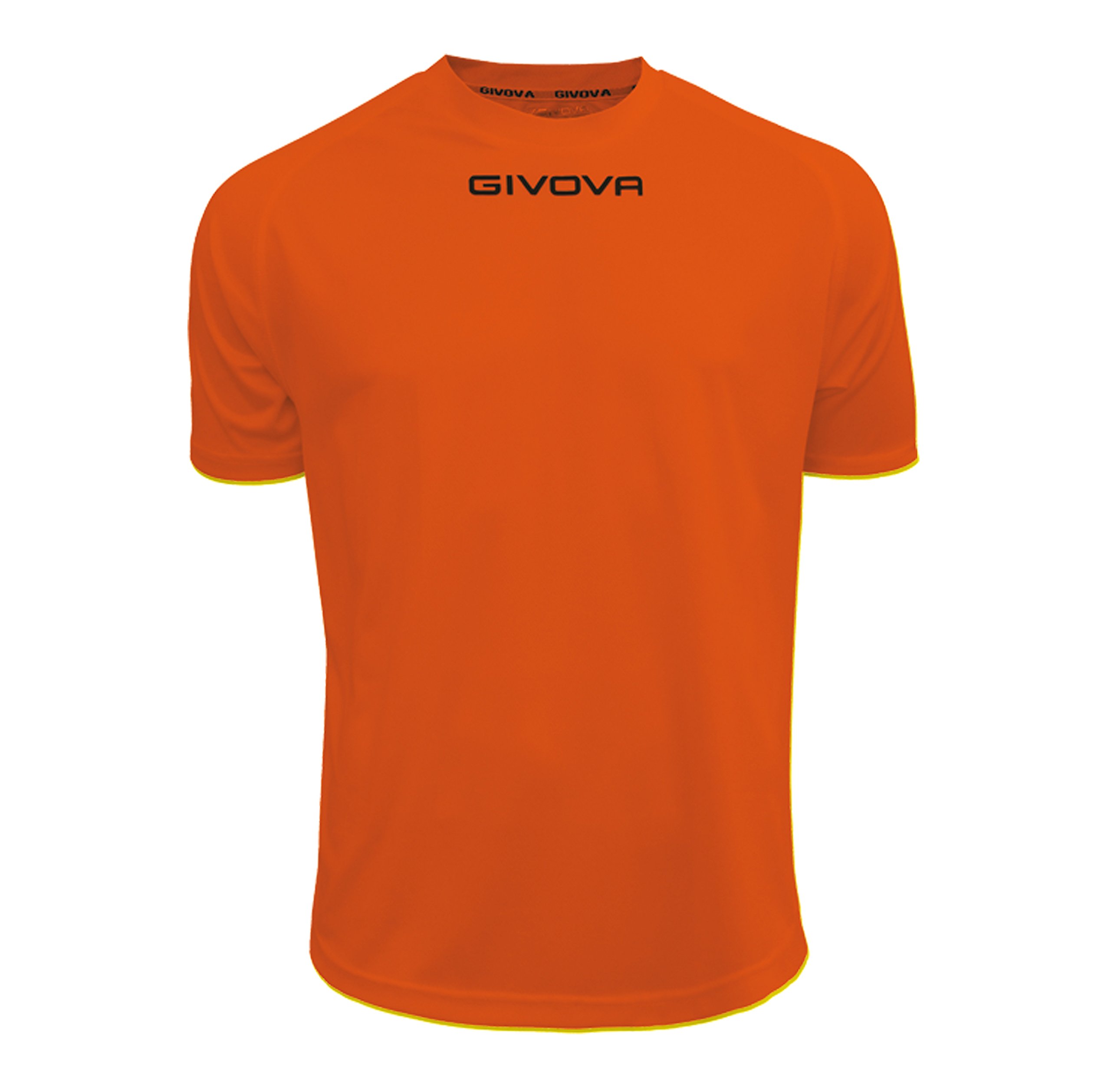 Givova Unisex Hemd Givova Eins T shirts, Orange, XXS EU