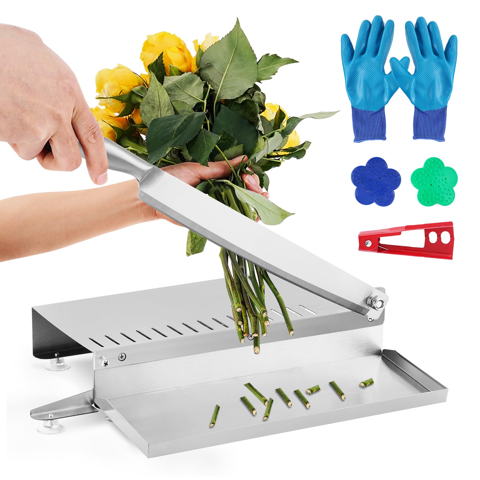 ⚘⠜　. Amazon.com: YUCHENGTECH Flower Stem Cutter Stainless Steel