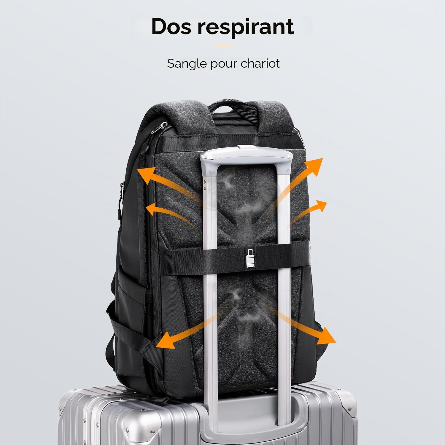 K&F CONCEPT Sac à Dos pour Appareil Photo Reflex étanche Avant Coque Rigide avec Compartiment pour Ordinateur Portable et Sangle pour trépied, Sac pour DSLR Objectif SLR Accessoires