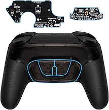 eXtremeRate Back Buttons Attachment for Nintendo Switch Pro Controller, Clear Black Back Paddles Programable RISE4 Remap Kit for Switch Pro Controller - Controller NOT Included